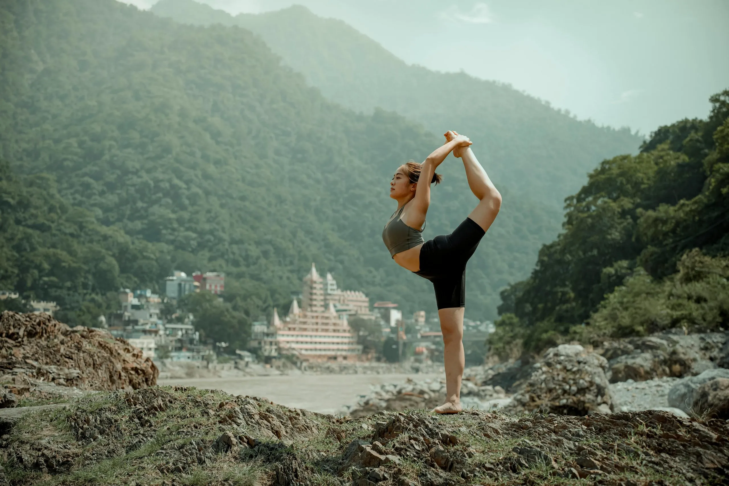 beach yoga